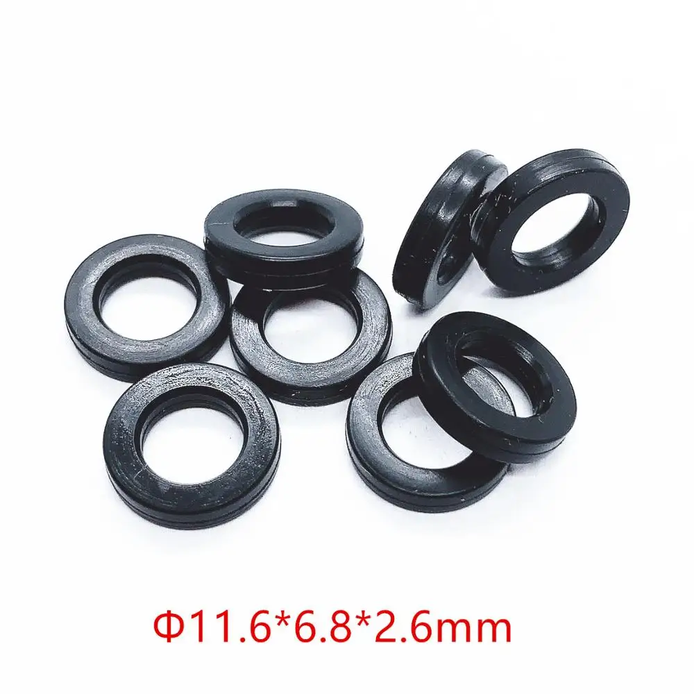 Fuel Injector Rubber Seals 11.6*6.8*2.6mm 100pcs Top Feed For Japanese Car Accessories Fuel Injector Repair Kits Auto Parts Fuel Injector Rubber Seals 11.6*6.8*2.6mm 100pcs Top Feed For Japanese Car Accessories Fuel Injector Repair Kits Auto Parts