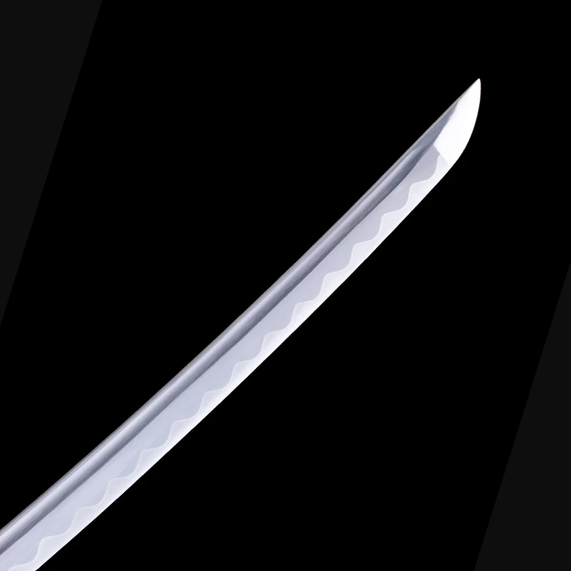 

Red Japanese Katana Real-Steel Blade Sharpness For Cutting Dragon Tsuba Silk Rope Full Tang