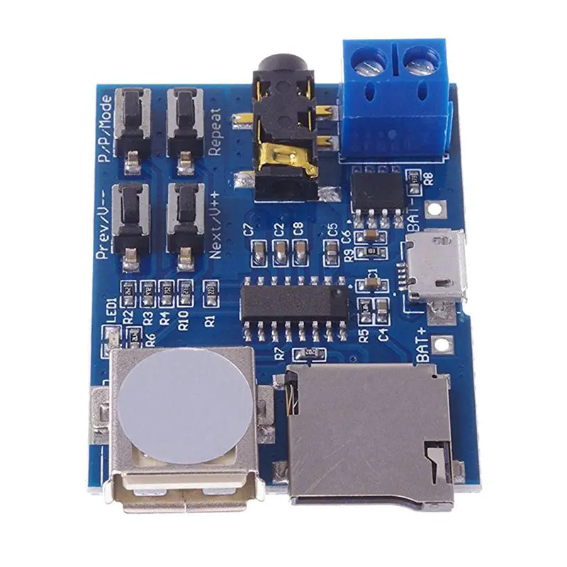 Mp3 Lossless Decoders Decoding Power Amplifier Player Audio Module Decoder Board support TF Card USB | Электроника
