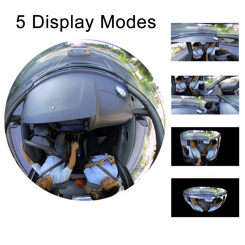 5 режимов видеорегистратор запись 360 градусов Автомобильный Wifi 2160P камера заднего