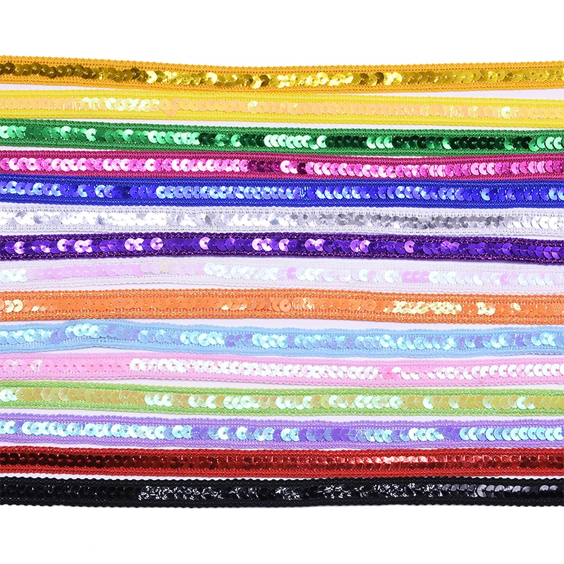 5Meter 12mm Gold Silver White Red Sequin Lace Trim Ribbon Fabric For Wedding Cloth Headdress DIY Sewing Accessories | Дом и сад