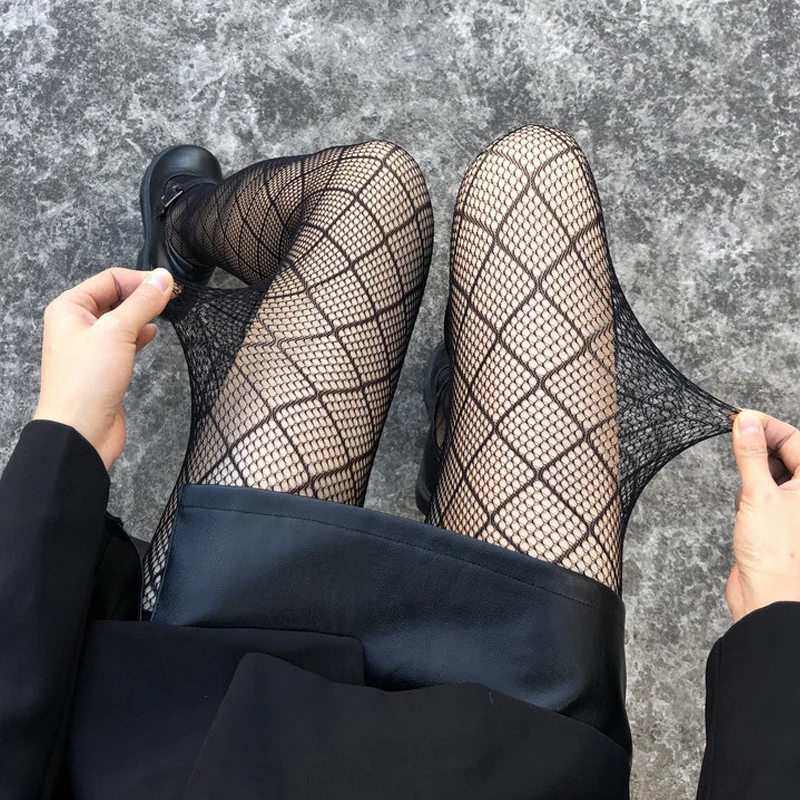 Сексуальные черные женские колготки вечерние сетчатые носки Клубные чулки |