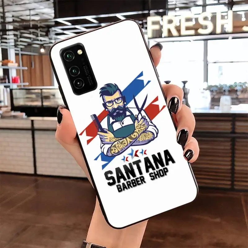 

HUAGETOP Barber Shop Soft Rubber Phone Cover for Samsung S20 plus Ultra S6 S7 edge S8 S9 plus S10 5G lite 2020