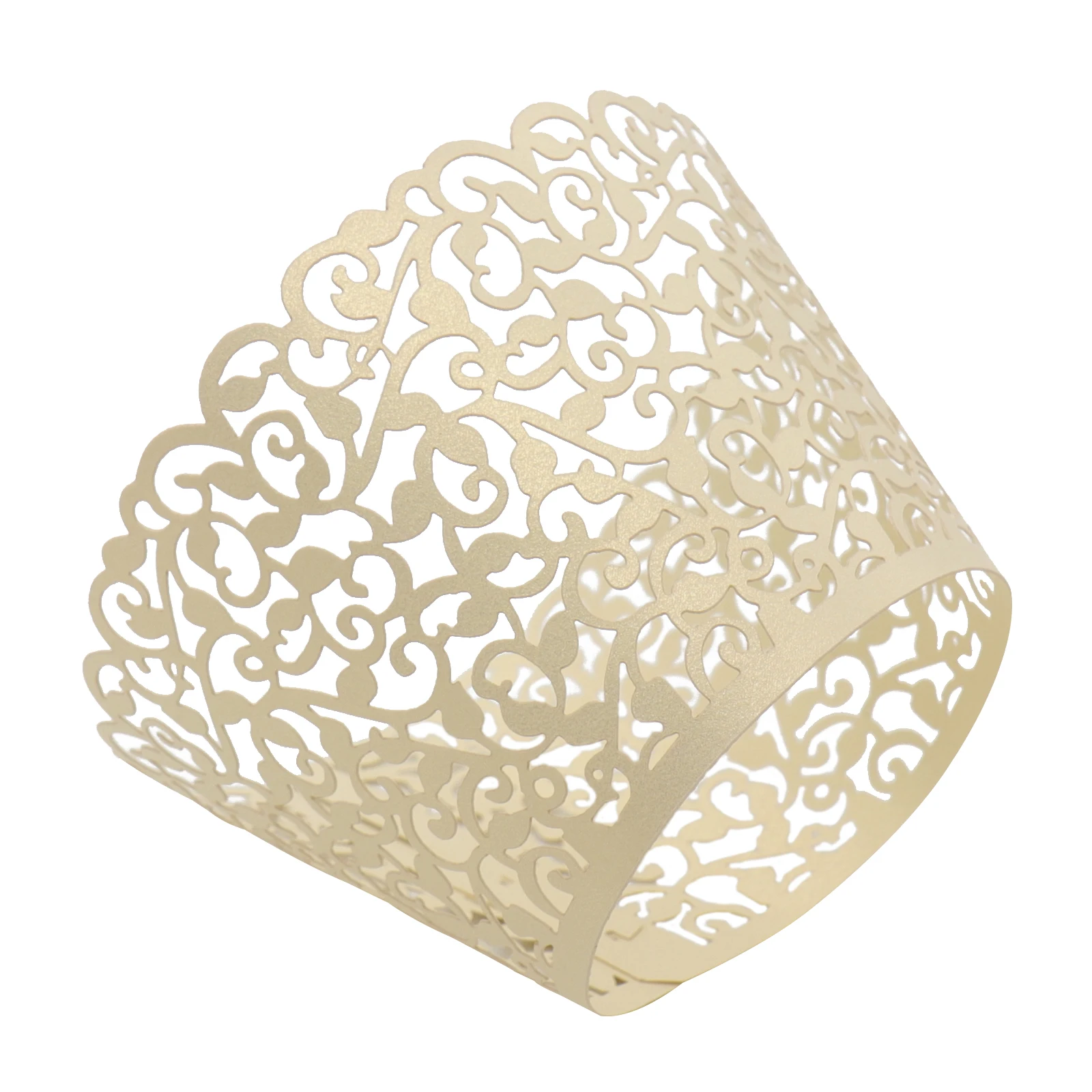 10 шт. обертки для свадьбы дня рождения филигранью лозы кексы булочек кексов чехлы