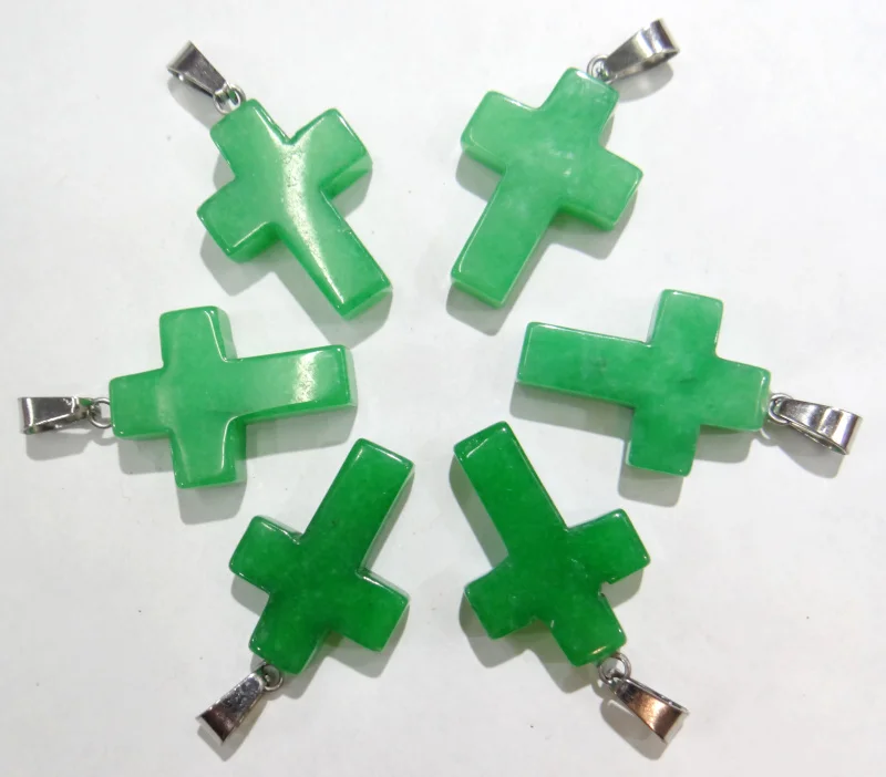 Оптовая продажа 50 шт. подвеска крест из натурального камня яшмы красного цвета