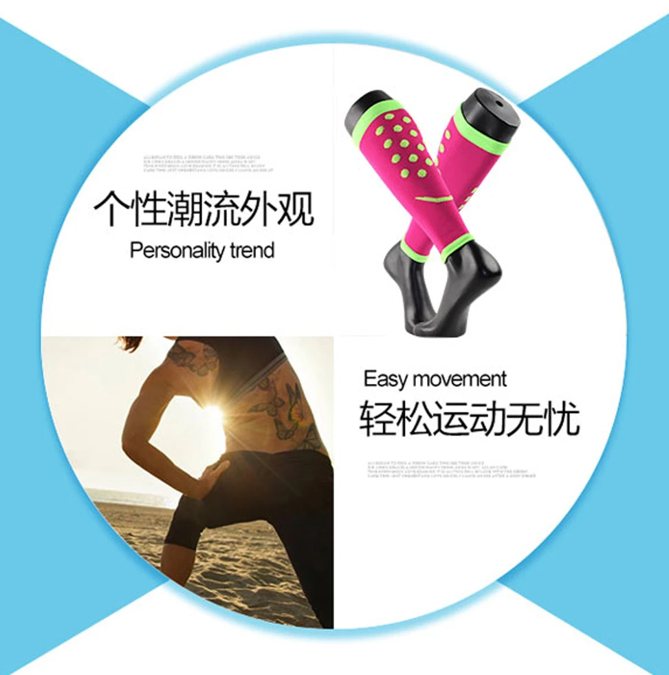 2 Pairs/Lot Men Women Winter Sport Thermal Long High Socks Warm Below Knee Leg Sleeve Support Slimming Compression Running