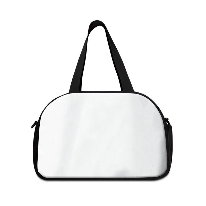 3pcs Duffel Bags Sublimation DIY White Blank Polyester Cotton Large Capacity Short Travel Luggage Bag Outdoor