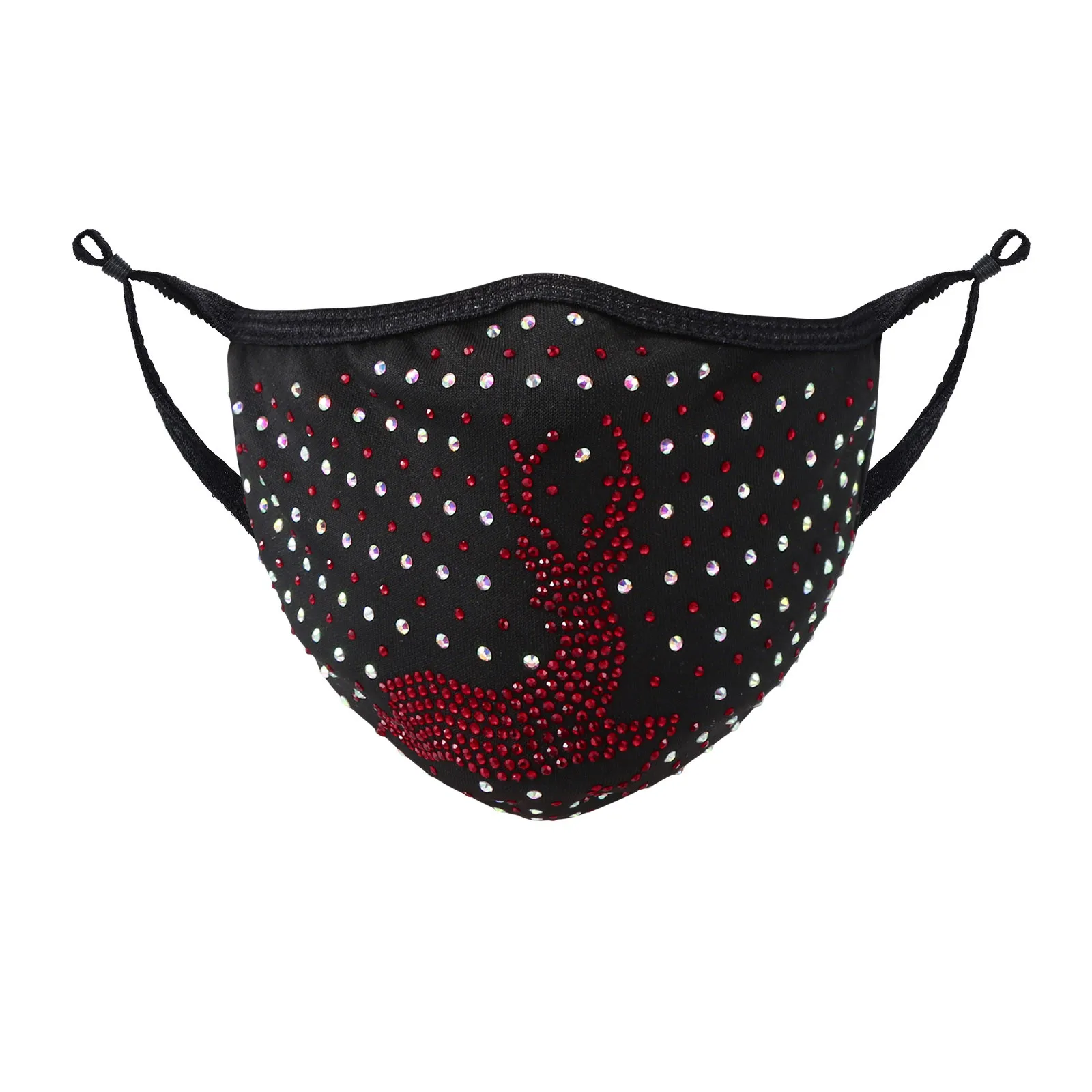 1 шт. Рождественская маска Модные Стразы Золотая с блестками может быть помещен и