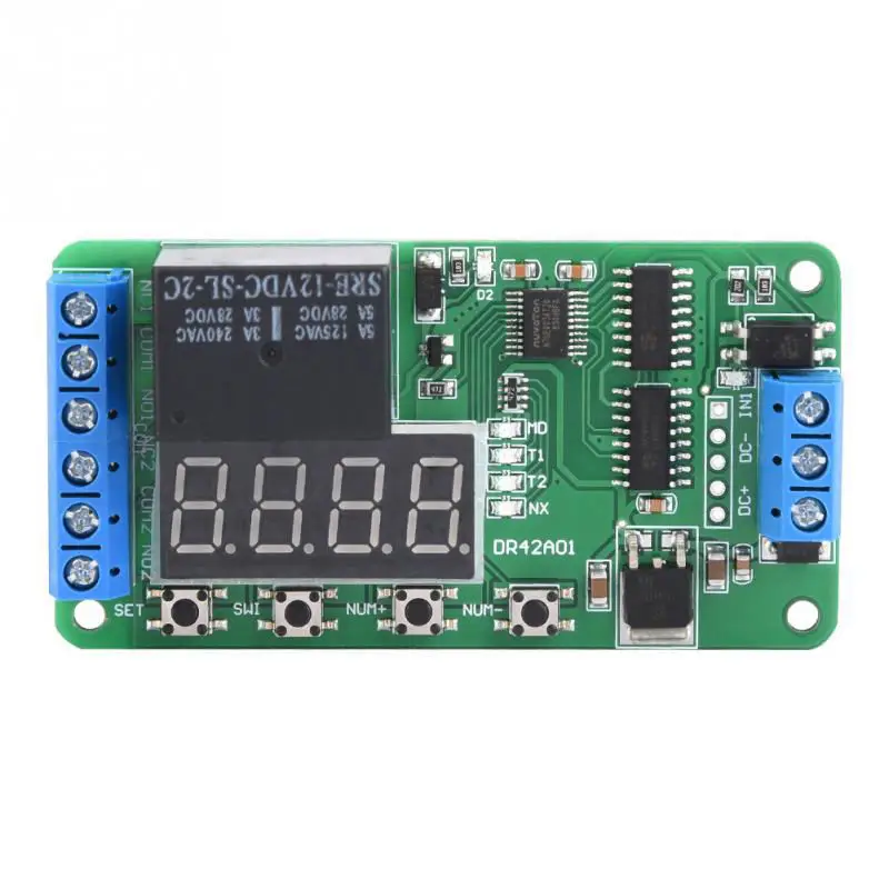 Двухканальный 12V Многофункциональный Dpdt реле таймера задержки - Цена: 439,67 руб.