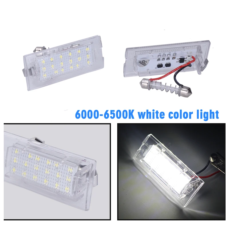 1 пара ошибок светодиодный для BMW номерной знак света лампы E39 E60 E82 E90 E92 E93 M3 E70 X5 E61