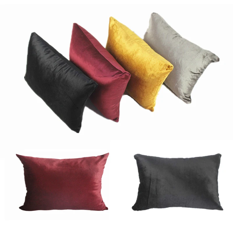 Бесплатная доставка вискозная простая бархатная Наволочка на подушку 40/45/50/55/60/65
