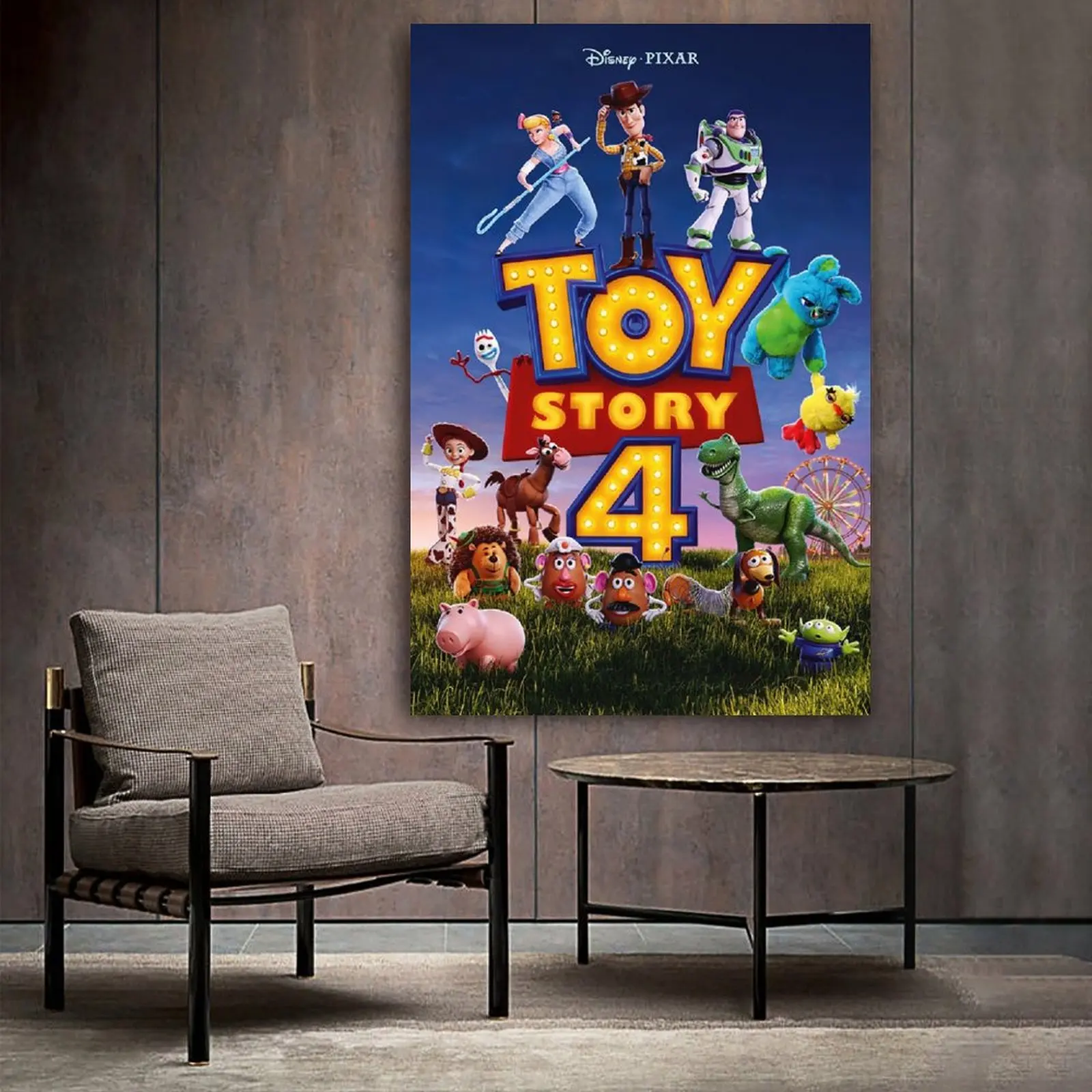 

Toy Story 4 Movie Poster Poster Decorative Painting Canvas Wall Art Living Room Posters Bedroom Painting