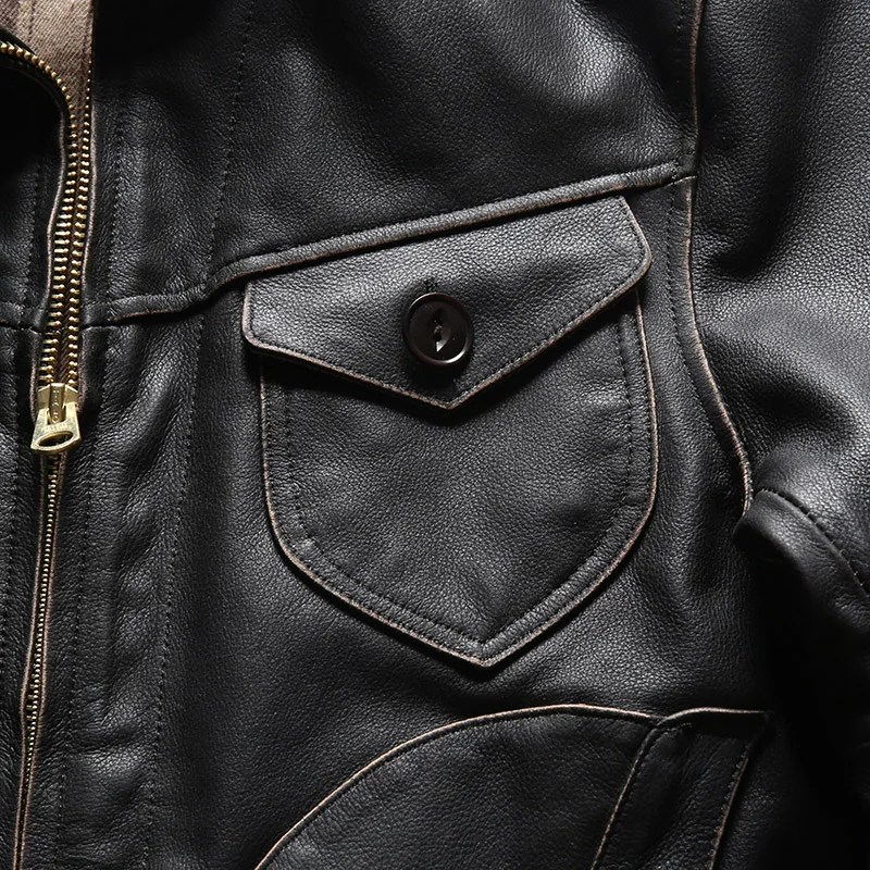 

351 Asian Size, Read Description Super Quality Genuine Suede Cow Leather Slim Stylish Biker Jacket