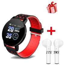 2020 119 Plus Bluetooth Smart Watch Men Blood Pressure Smartwatch Women Watches Smart Band Sport Tracker Smartband For Android