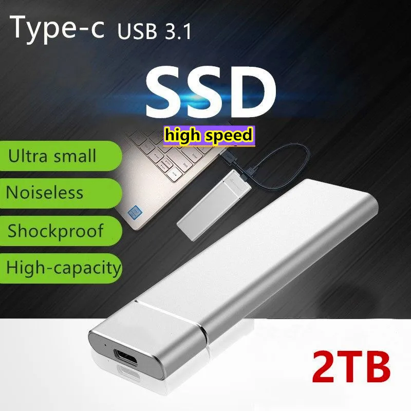 2 ТБ/1 ТБ M.2 корпус переносного жесткого диска Тип C USB3.1 Портативный SSD