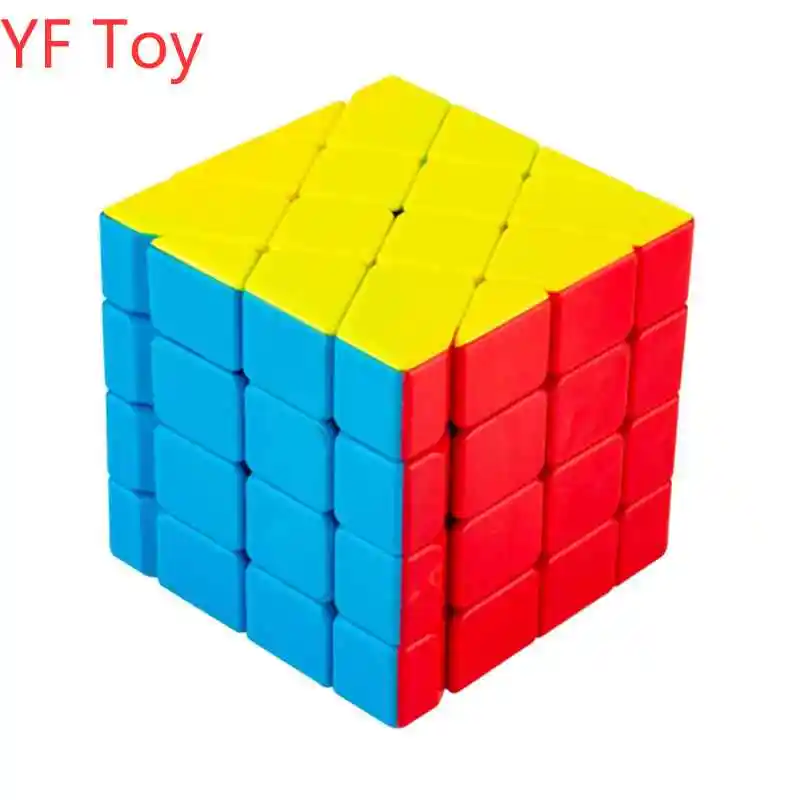 Fanxin 4x4x4 ветряные огненные колеса Волшебные кубики многоцветные без наклеек