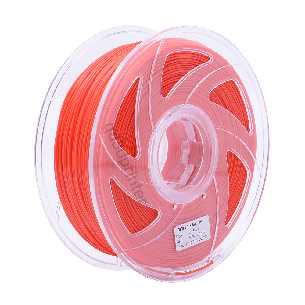 Наполнители QIDI TECH для 3D принтера, 1,75 мм, красного цвета, 1 кг