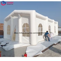 outdoor inflatable wedding event party tent white inflatable wedding tunnel canopy house with blower