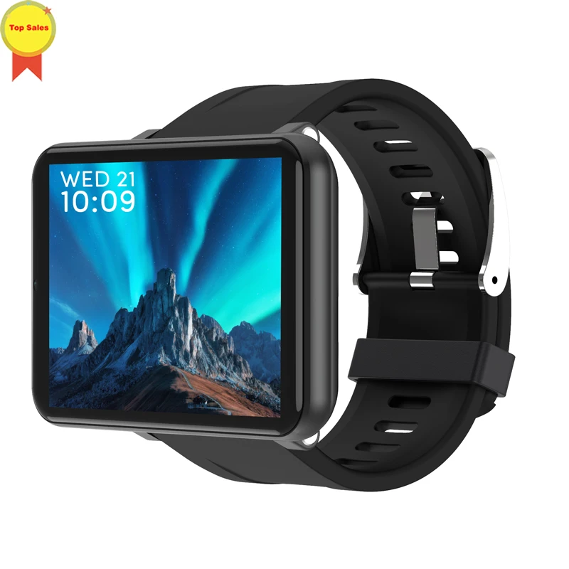 Черный 4G Смарт-часы для мужчин Android 7,1 3GB+ 32GB 2,86 ''lcd 480*640 Экран sim-карта gps WiFi 2700mAh батарея смарт-часы для ios android - Цвет: Черный