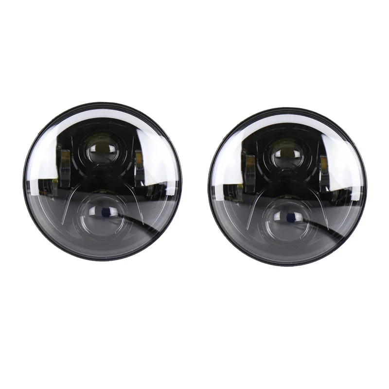 7 &quotсветодиодный фары 50 вт высокий низкий пучок светодиодный Ангел глаз DRL