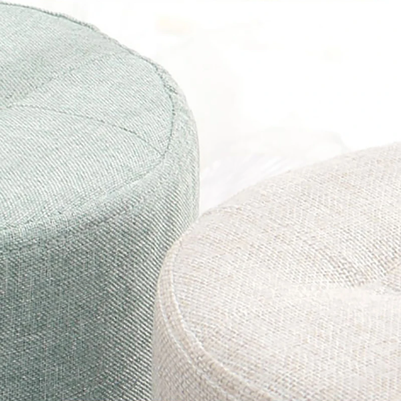 

Household Child Seat Creative Cloth Art Stool Fashion Living Room Sofa Stools Solid Wood Low Adult