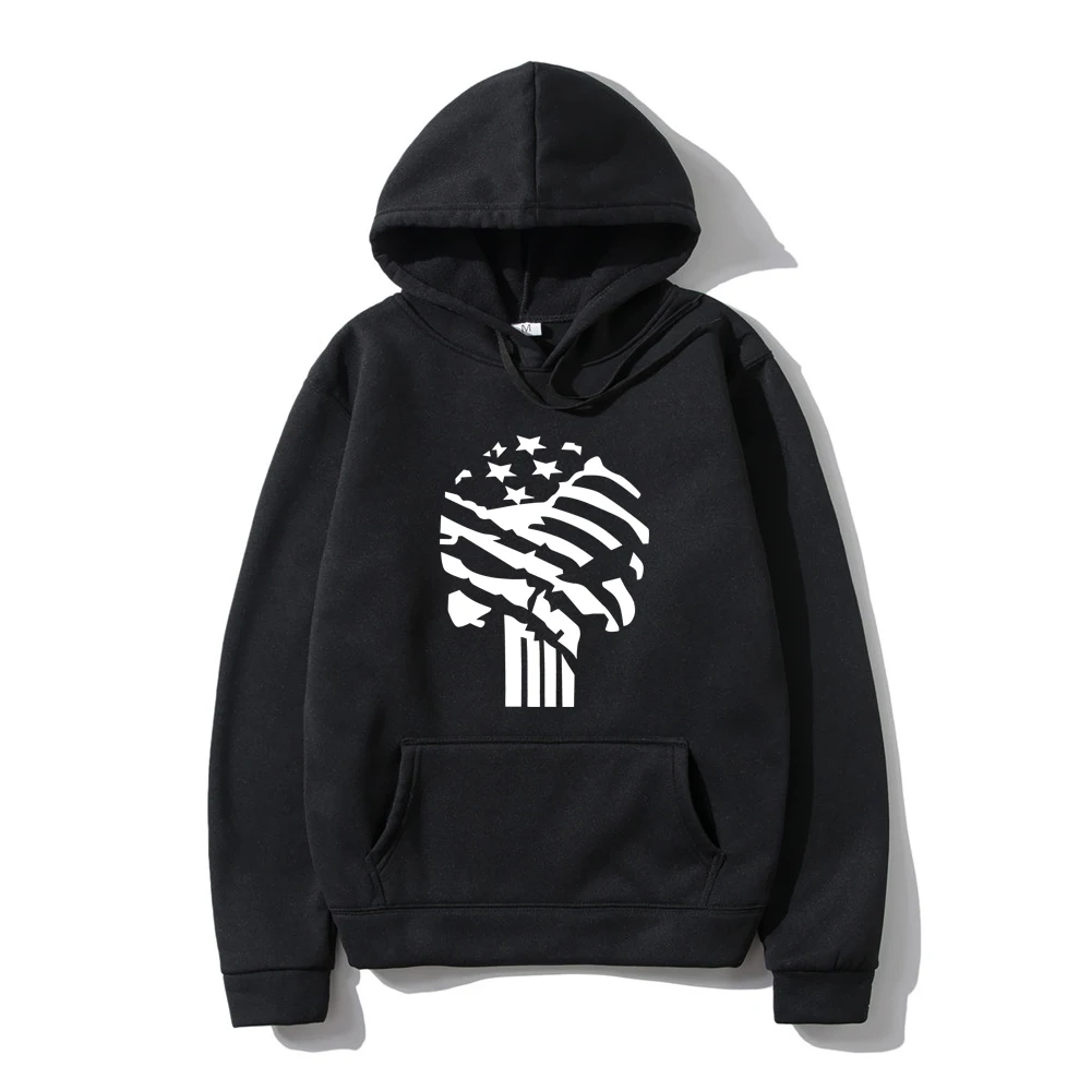 

Punisher Skull Brand Men's Hoodies 2021 Spring Autumn Male Casual Hoodies Sweatshirts Men's Solid Color Hoodies Sweatshirt Tops