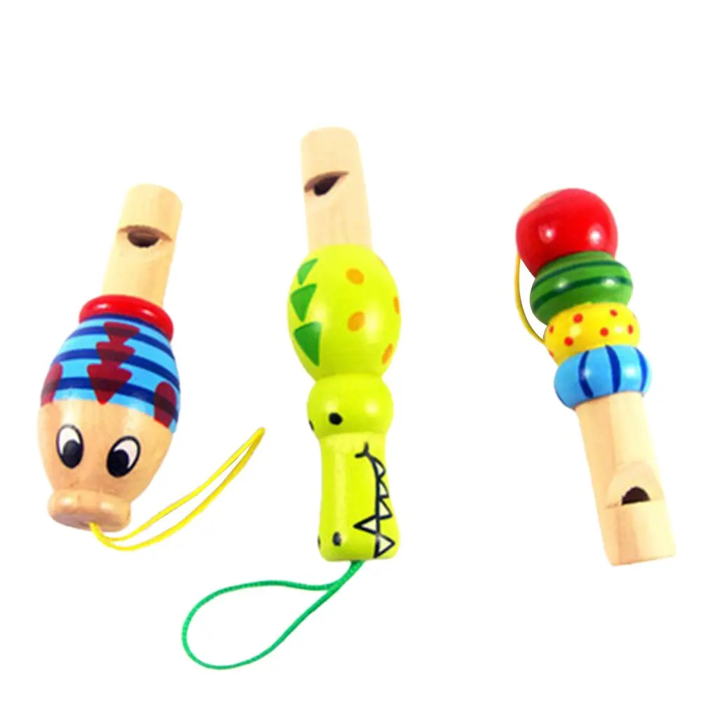 

Деревянный детский игрушечный маленький прочный свисток с детским игровым брелоком простой в использовании портативный свисток