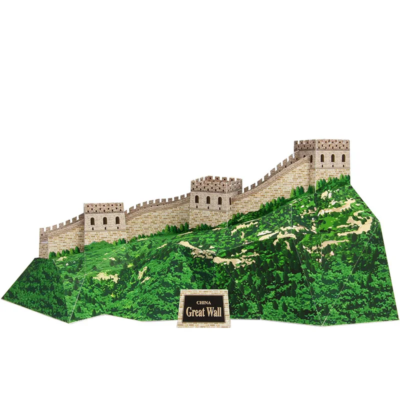 

Great Wall of China Mini 3D Paper Model House Papercraft DIY Art Origami Building Teens Adult Handmade Craft Toys QD-197