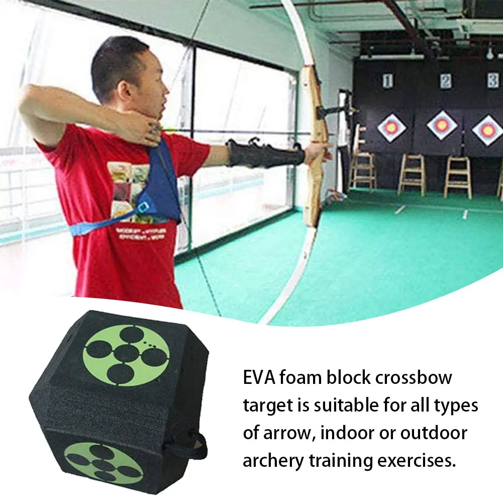 

Archery 3D Target Dice Cube 6-Sided Foam 23Cm Sides For Hunting Practice Training Target Square For Recurve Bow Target