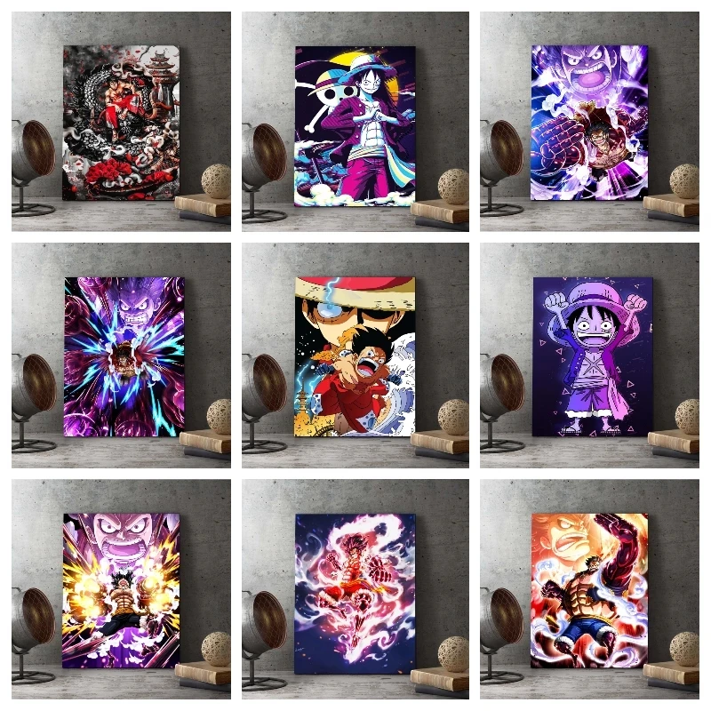 

Cartoon Characters Luffy Print Bandai Poster Japanese Anime Canvas Painting Wall Art Home Decor Modern Modular No Frame Picture