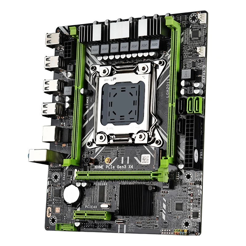 

X79D 2.0 LGA2011 ATX Motherboard Dual Channel DDR3 64G RAM PCI-E 16X SATA3.0 M.2 NVME Mainboard for LGA2011 CPU