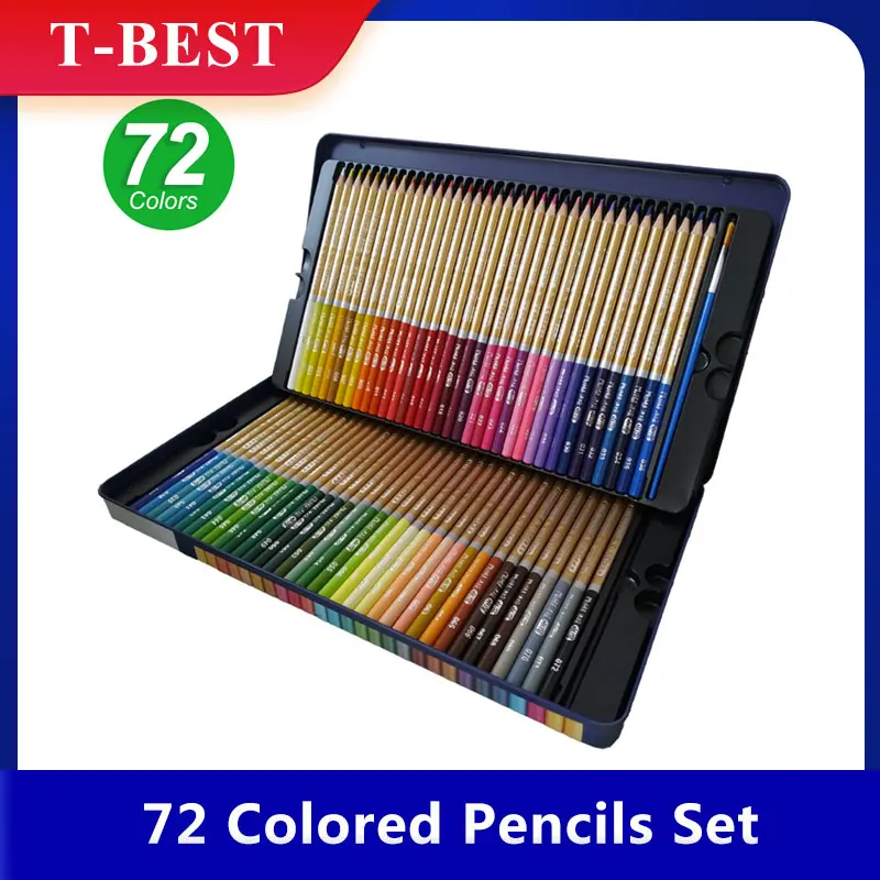 Набор из 72 цветных карандашей водорастворимые водостойкие цветные карандаши