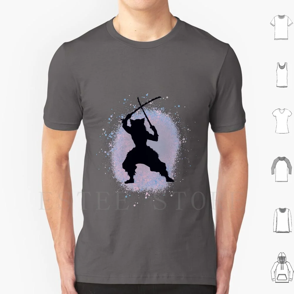 

Футболка Inosuke Splatter мужская хлопковая, 6xl, аниме демон иносукэ