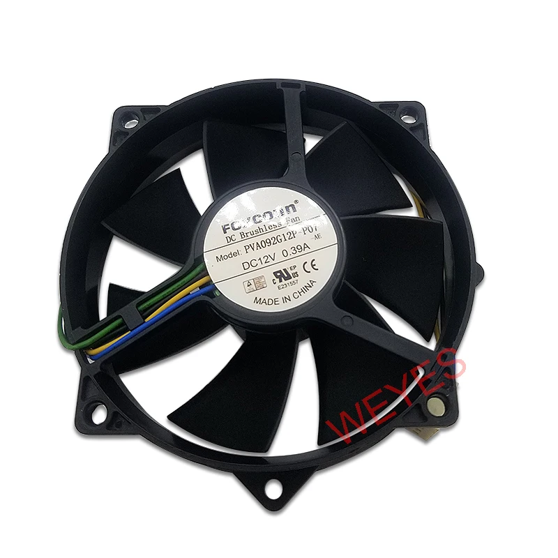 Бесплатная доставка Для FOXCONN PVA092G12P P07 DC 12V 0.39A 92x92x25 мм вентилятор охлаждения