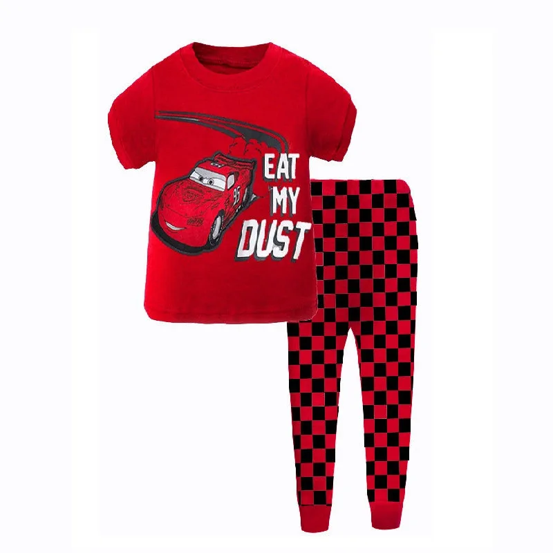 Disney Cartoon Cars Fashion Pajamas for Children Thin Section Long-sleeved Lightning McQueen Kids Children Pajama Girl Sleepwear