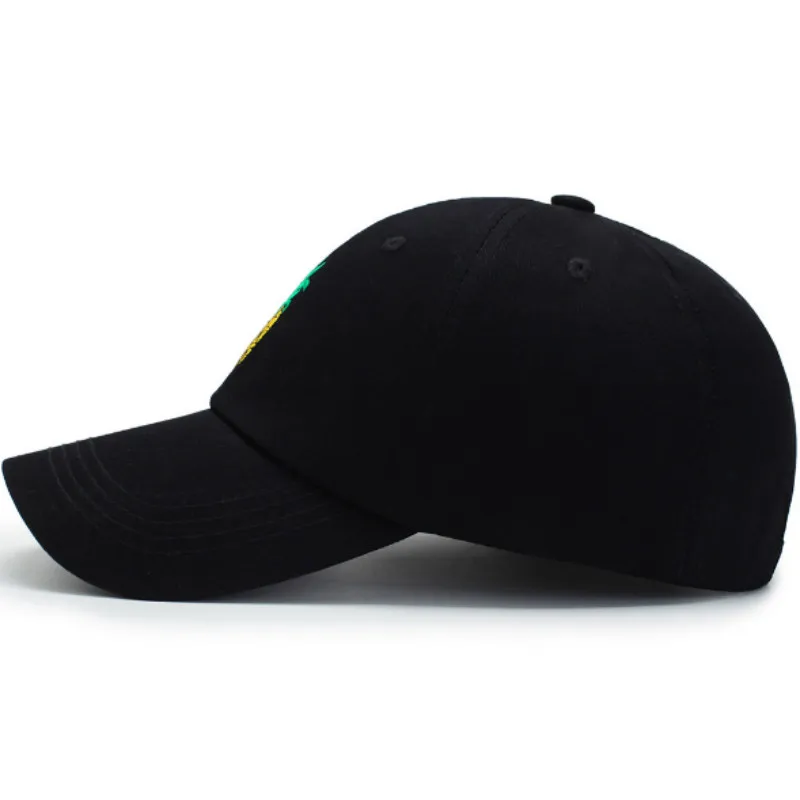 Ананас бейсболка для женщин хлопок вышивка фрукты папа шляпа летняя мужская хип