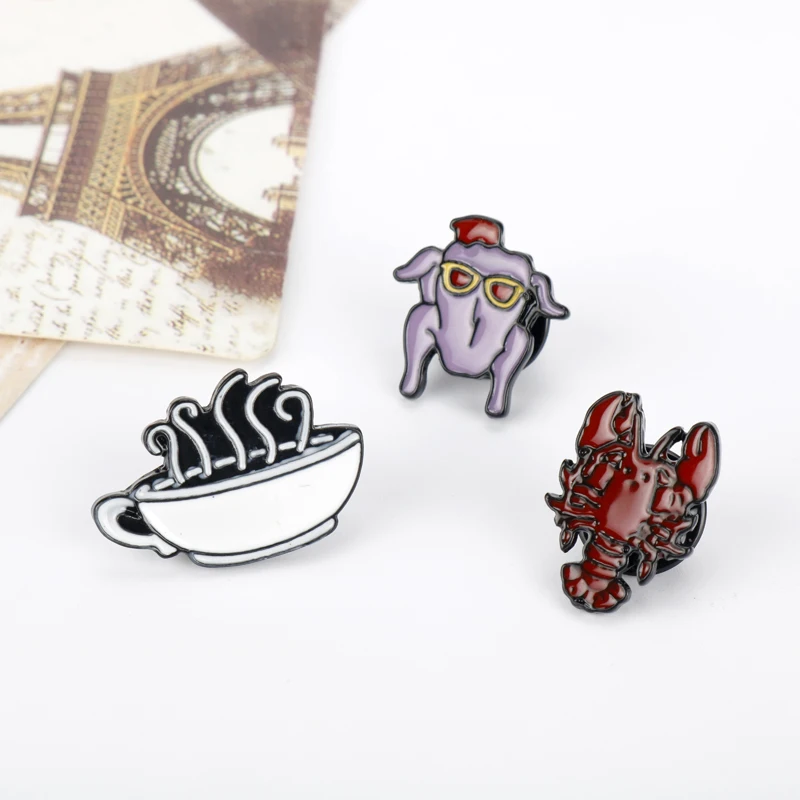 3 стиля ТВ броши для друзей шпильки Раков диван Кофе Рождество Турция Омаров