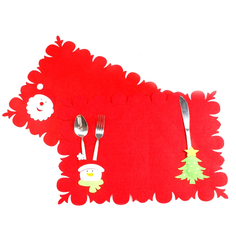 Рождественские настольные коврики креативные Мультяшные рождественские