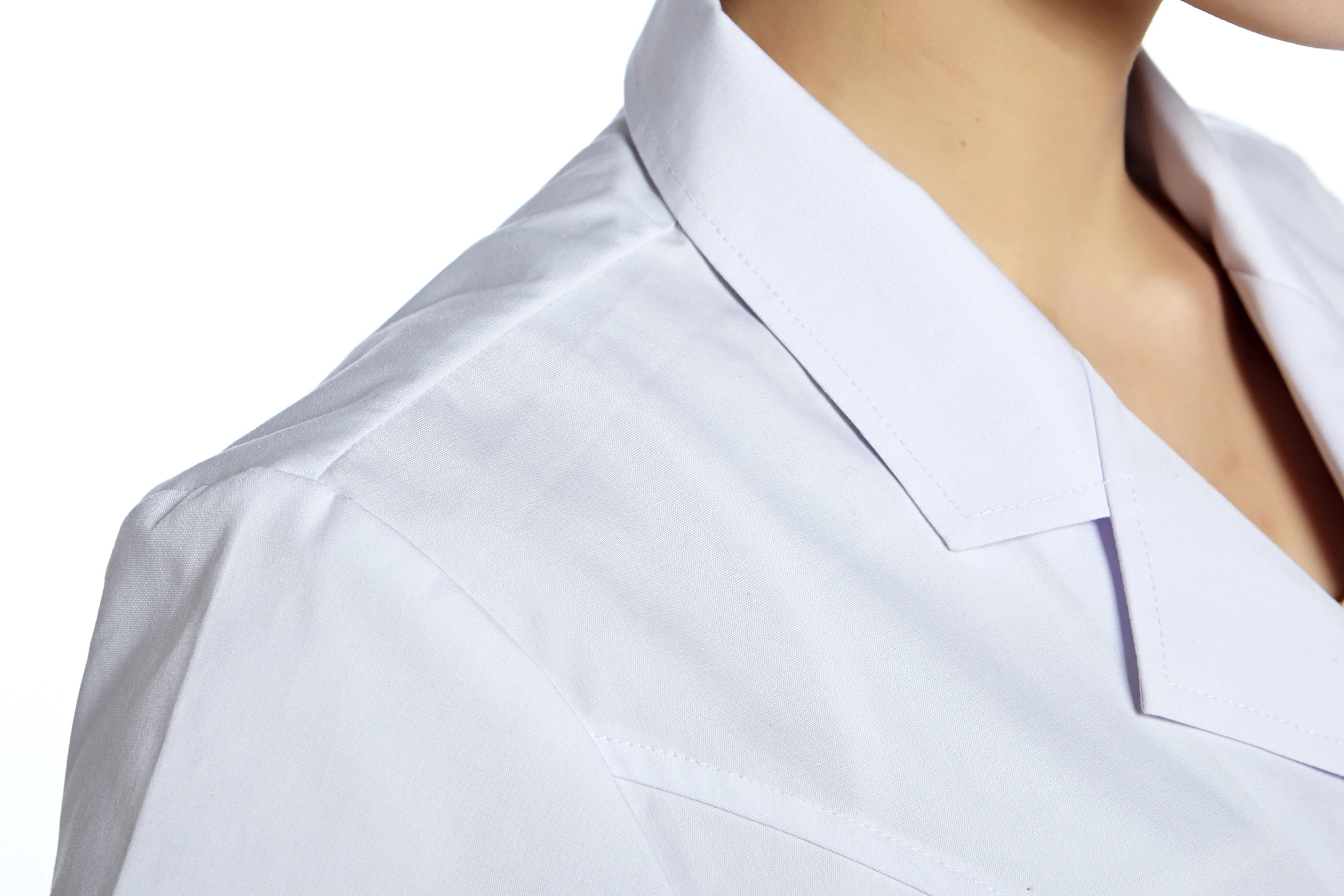 Женское лабораторное пальто с коротким рукавом одежда для врачей в больнице