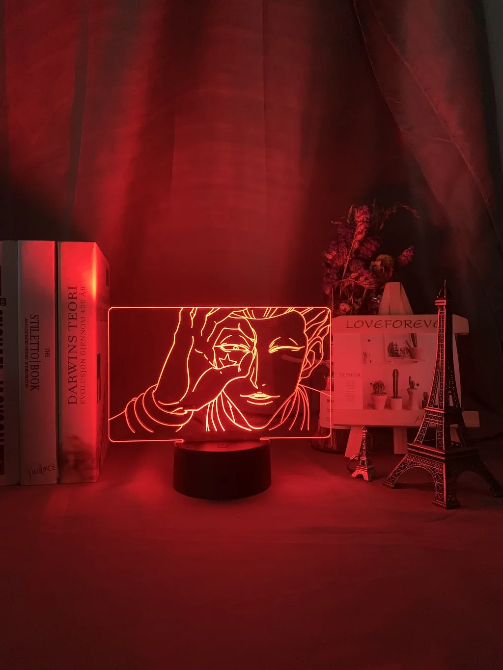 3d лампа хисока уход за кожей лица Led Цвет изменение атмосфера для детей Украшения