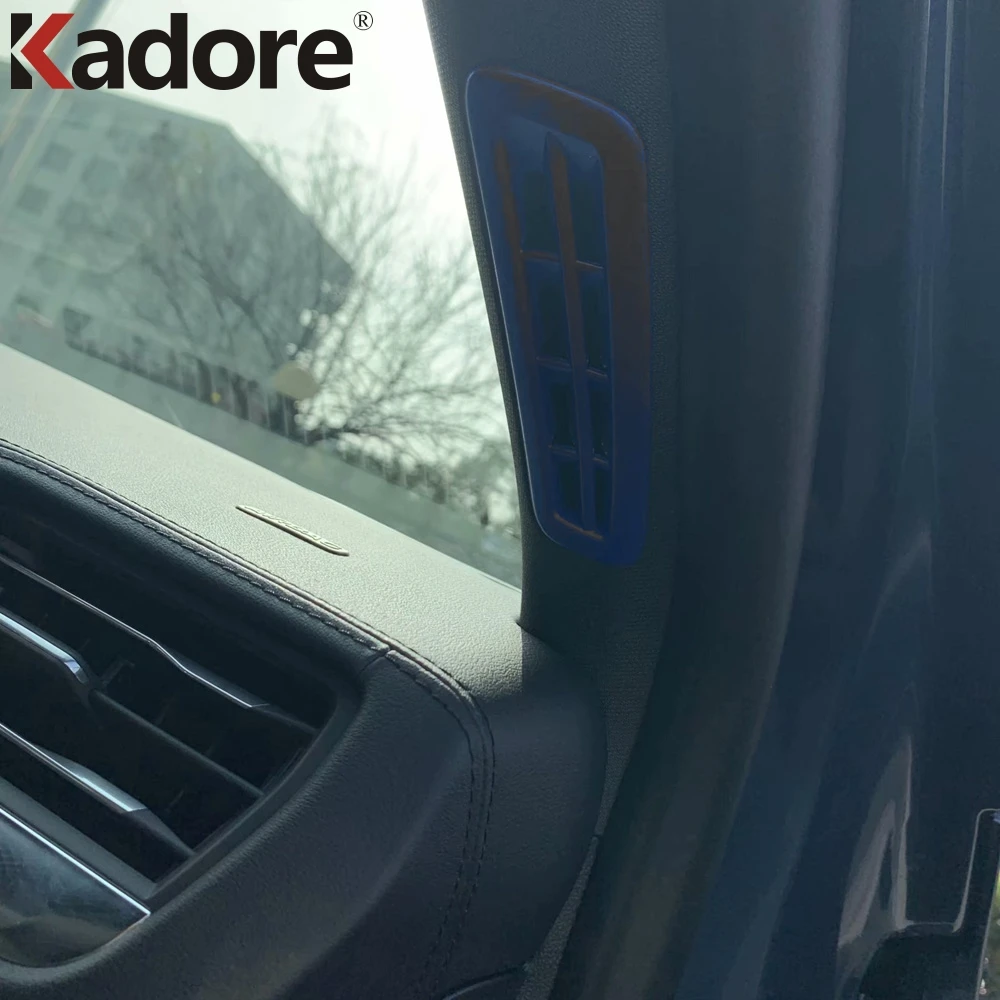 

Для Ford Kuga Escape 2020 2021 внутренняя Передняя Крышка вентиляционного отверстия из углеродного волокна отделка Аксессуары