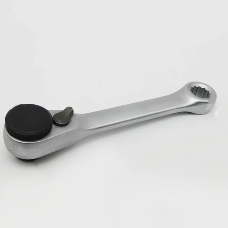 

New 1/4 Socket Wrench Hand Tools Offset Double Ring Spanner Reversible Use
