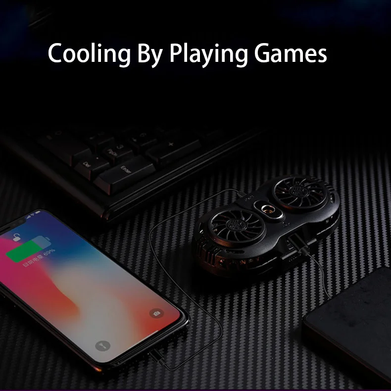 

AH-102 Live Semiconductor Mobile Phone Radiator USB Cooling Pad Gaming Silent Radiator Universal Mobile Phone Portable Cooler