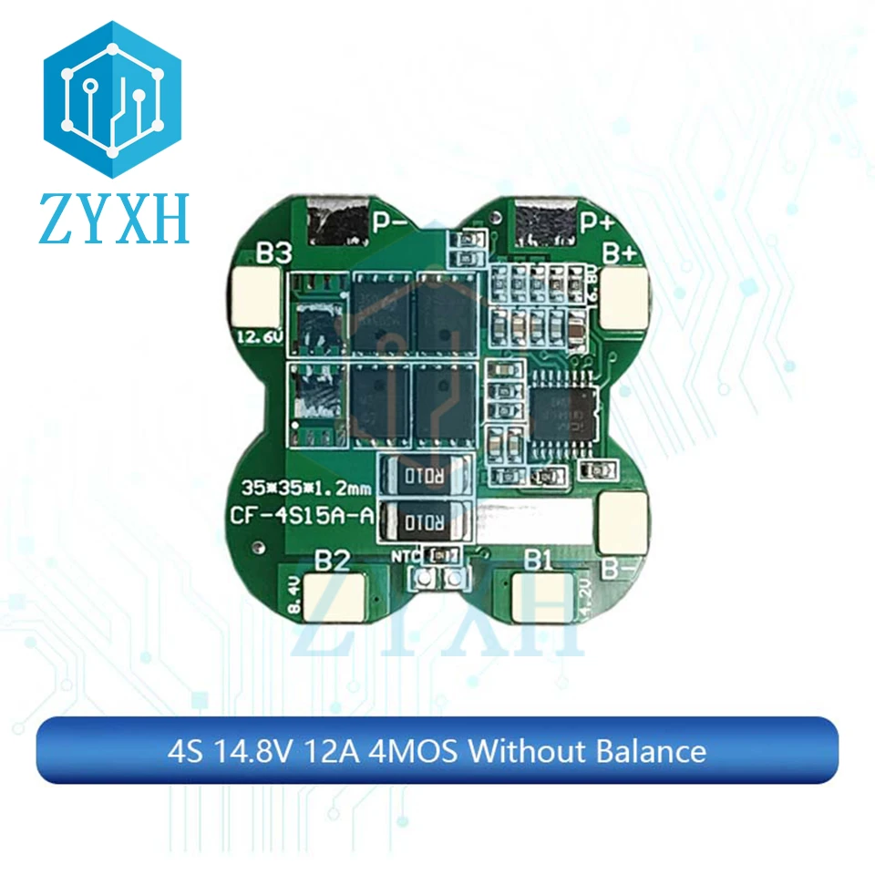 BMS 4S 18A 12A 16 8 V 18650 литиевая батарея зарядная плата защита от перезаряда/короткого