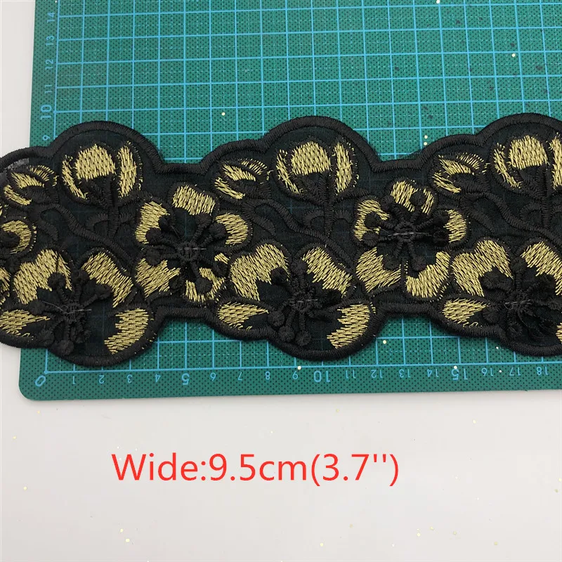 5 ярдов каждый 3D Цветочный Тюль кружевная отделка Лента тканевая Цветочная