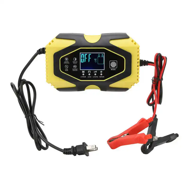 

carregador veicular car battery charger Automatic Battery Charger Intelligent Digital Display Charging Memory Function for