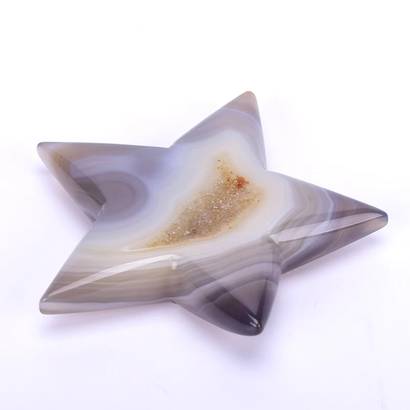 1 шт. натуральный жеод пентаграмма кристалл Целебный Камень агат энергетический