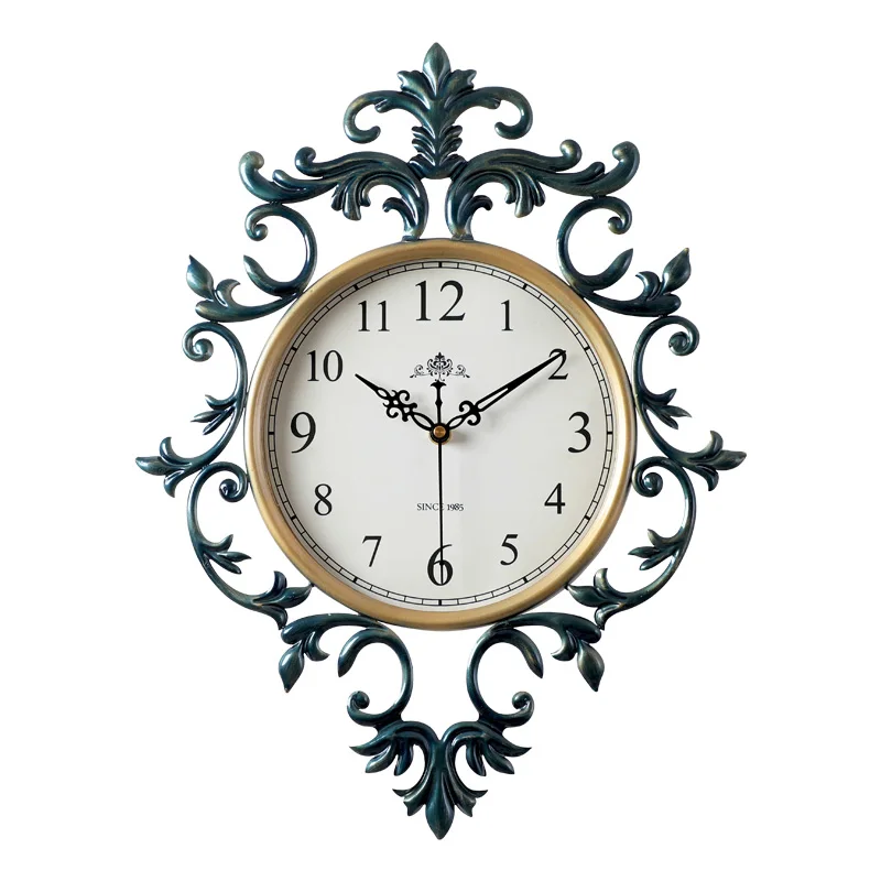 

Vintage Wall Clock Large Retro Decor wall clock American Style Silent Clock On The Wall For Living Rooms Classical Wall Watches