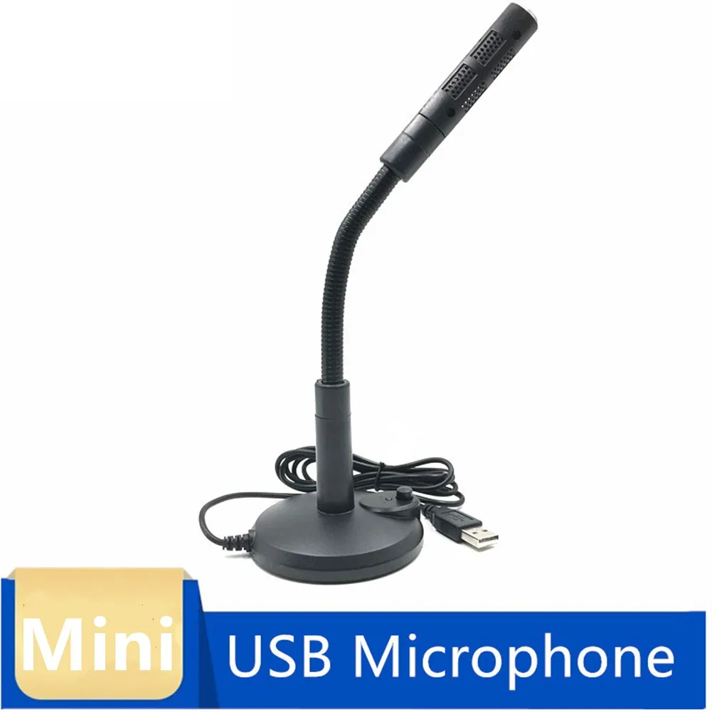 

Mini USB Microphone Omnidirectional Recording Mic For PC Computer Desktop Laptop Gaming Condenser Mic Windowsg Omnidirectional