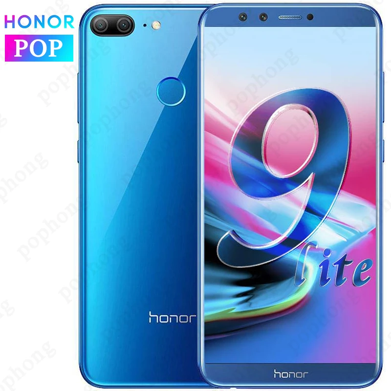Мобильный телефон Honor 9 Lite с глобальной прошивкой, 5,65 дюймов, 4 Гб, 32 ГБ, Восьмиядерный процессор Kirin 659, Android 8,0, отпечаток пальца, ID, смартфон